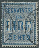 1903 REGNO SEGNATASSE USATO 100 LIRE - RE29 - Taxe