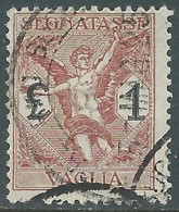 1924 REGNO SEGNATASSE PER VAGLIA USATO 1 LIRA - RE28-4 - Mandatsgebühr