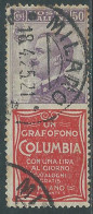 1924-25 REGNO PUBBLICITARI USATO 50 CENT COLUMBIA - RE26 - Reclame