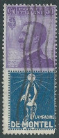 1924-25 REGNO PUBBLICITARI USATO 50 CENT DE MONTEL - RE27 - Pubblicitari