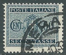 1934 REGNO SEGNATASSE USATO 60 CENT - RE28-3 - Portomarken