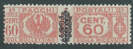 1945 LUOGOTENENZA PACCHI POSTALI 60 CENT MH * - I18-6 - Postal Parcels