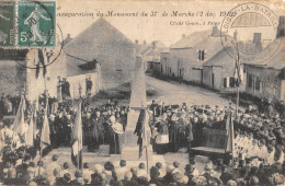 CPA 28 LOIGNY LA BATAILLE INAUGURATION DU MONUMENT DU 37e DE MARCHE 1910 / CPA RARE - Otros & Sin Clasificación