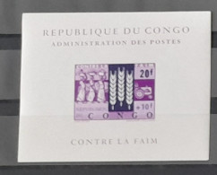 Congo Kinshasa 1964 COB LX480 Feuillet De Luxe Proof Contre La Faim Tracteur Traktor Tractor - Nuovi