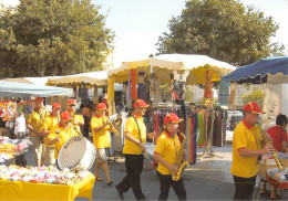 CPM 66 ELNE MUSIQUE ET FANFARE D'ELNE AU MARCHE DU VENDREDI DURANT L'ETE 2009 / RARE CPM - Elne