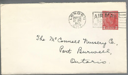 58615) Canada London Post Mark Cancel 1940 Air Mail Slogan Postal Stationery - 1903-1954 Kings