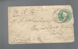 58618) India Post Mark Cancel 1901  - Enveloppes