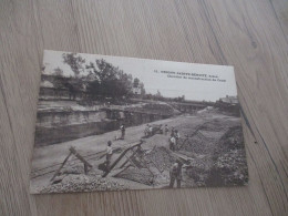 CPA 02 Aisne Origny Sainte Benoite Chantier De Reconstruction Du Canal - Other & Unclassified