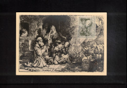 Netherlands 1956 Rembrandt Maximum Card - Cartoline Maximum