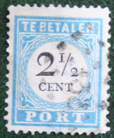 READ Postage Due Timbre-taxe 2½ Cent Type B III Tand. 12½ :12 NVPH PORT 5 P5B 1881-87 Gestempeld Used NEDERLAND - Portomarken