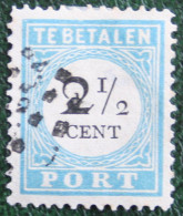 READ Postage Due Timbre-taxe 2½ Cent Type B III Tand. 12½ :12 NVPH PORT 5 P5B 1881-87 Gestempeld Used NEDERLAND - Strafportzegels
