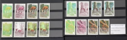 Congo Zaire 1984 COB 1253 - 1256 Color Proofs Essais Couleur IMPERF ND Okapi WWF Faune Fauna - Ongebruikt