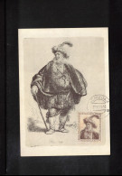 Netherlands 1956 Rembrandt Maximum Card - Cartoline Maximum