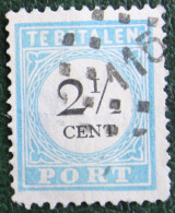 READ Postage Due Timbre-taxe 2½ Cent Type D III Tand. 12½ NVPH PORT 5 P5D 1881-87 Gestempeld Used NEDERLAND - Postage Due