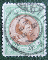 50 Ct Wilhelmina NVPH 45 45B (Mi 46) 1896  Gestempeld / USED NEDERLAND / NIEDERLANDE - Gebruikt