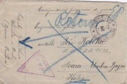 Italy Prisoner Of War Correspondence, POW, Postcard, Card, Cover, Stationery, Feldpost, Field Post, Military (P03063) - Otros & Sin Clasificación
