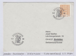 Sweden  Cover Ca Wintermarket Jokkmokk 2.2.1982 (BS192A) - Brieven En Documenten