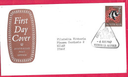 AUSTRALIA - ROCKET MAIL -  EUROPA I ROCKET 6/LAUNCHED *4.AUG. 1967 - ON OFFICIAL ENVELOPE - Cartas & Documentos