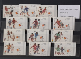 Congo Zaire 1982 COB 1137 - 1148 NON DENTELE IMPERF FIFA World Cup Football Espagne Espana Fußball Soccer - 1982 – Spain