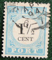 Postage Due Timbre-taxe 1½ Cent Type D III Tand. 12½ NVPH PORT 4 P4D 1881-87 Gestempeld Used NEDERLAND - Strafportzegels