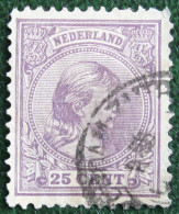 25 Ct Wilhelmina NVPH 42 (Mi 42) 1891 Gestempeld / USED NEDERLAND / NIEDERLANDE - Gebruikt