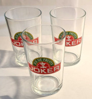 Lot De 3 Verres Jus De Fruits Joker Vintage - Vasos