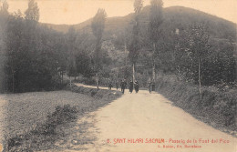 CPA ESPAGNE SANT HILARI SACALM PASSEIG DE LA FONT DEL PICO - Altri & Non Classificati