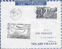 Martinique Lettre  Fort De France 1947 - Aéreo