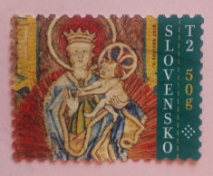 Slovakia, Year 2018, Cancelled, Madonna With Child - Gebraucht