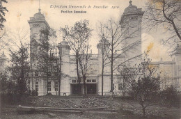 BELGIQUE - Bruxelles - Expositions Universelle De Bruxelles 1910 - Pavillon Canadien - Carte Postale Ancienne - Wereldtentoonstellingen