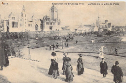 BELGIQUE - Bruxelles - Expositions De Bruxelles 1910 - Jardins De La Ville De Paris - Carte Postale Ancienne - Wereldtentoonstellingen