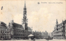 BELGIQUE - Bruxelles - Hôtel De Ville Et Grand' Place - Carte Postale Ancienne - Monumenti, Edifici