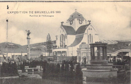 BELGIQUE - Bruxelles - Exposition De Bruxelles 1910 - Pavillon De L'Allemagne - Carte Postale Ancienne - Expositions Universelles