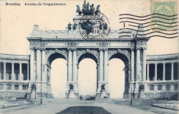 BELGIQUE - Bruxelles - Arcades Du Cinquantenaire - Carte Postale Ancienne - Monumenti, Edifici