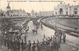 BELGIQUE - Bruxelles - Exposition De Bruxelles 1910 - Visite De LL.MM. Le Roi Et La Reine De.. - Carte Postale Ancienne - Exposiciones Universales