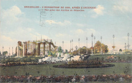BELGIQUE - Exposition De Bruxelles 1910 Après L'incendie - Vue Prise Des Jardins De Bruxelles - Carte Postale Ancienne - Exposiciones Universales
