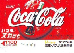 Carte Prépayée  Japon *  * COCA COLA  (2166)  *  JAPAN Phonecard *  PREPAID CARD - Werbung