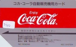 Carte Prépayée  Japon  * 621  * COCA COLA  (2110)  JAPAN Phonecard *  PREPAID CARD - Werbung