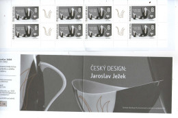 Year 2023 - Czech Designer Jaroslav Jezek, Porcelain, 4 Same Stampswith Cupon, MNH - Sonstige & Ohne Zuordnung