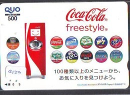 Carte Prépayée  Japon  *  COCA COLA  (2123)  JAPAN Phonecard *  PREPAID CARD - Werbung