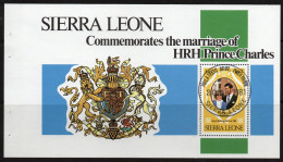 Sierra Leone 1981 Royal Wedding II 1l.50 Booklet Pane, Used, SG 677a (BA3) - Sierra Leone (...-1960)