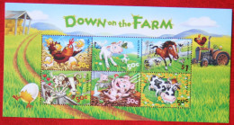 Farm Animals Pig Cow Kuh Horse Pferd 2005 Mi Block 57 Yv 86 POSTFRIS MNH ** Australia Australien Australie - Blocks & Sheetlets