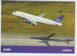 Vintage Pc JetBlue Airlines Airbus A320 Aircraft. - 1919-1938: Entre Guerres