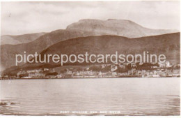 FORT WILLIAM AND BEN NEVIS OLD R/P POSTCARD SCOTLAND - Inverness-shire