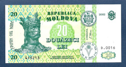Moldova 20 Lei 2002 P13e UNC - Moldova