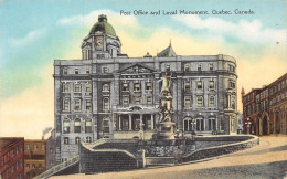 Post Office And Laval Monument, Quebec, Canada.. Cpa - Other & Unclassified