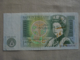 Ancien - Billet De Banque - One Pound Bank Of England - J.B Page - 1 Pound