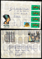 Egypte Lettre De 2007 Pour La France Thème égyptologie Toutankhamon Pyramide Voir Scan - Storia Postale
