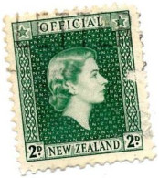 New Zealand 1954 Official - Queen Elizabeth 1954 - 2d - Service