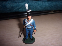 Soldat De Plomb " Soldat Du 7° Hussards " - Prusse - 1806 - Empire - Delprado - Figurine - Collection - Cavalerie - Soldats De Plomb